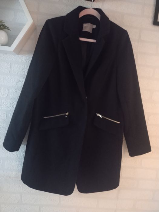 Elegancki Płaszcz damski jesienno zimowy S