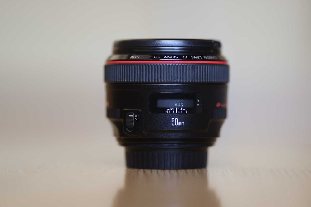 Продам фотообʼєктив Canon EF 50mm f/1.2L USM