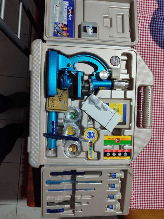 kit ciências - telescópio e mais