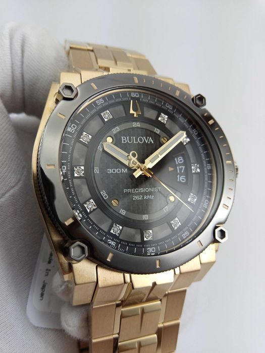 Часы Bulova Precisionist 11 бриллиантов, 262 кГц колебаний, РРЦ $1300