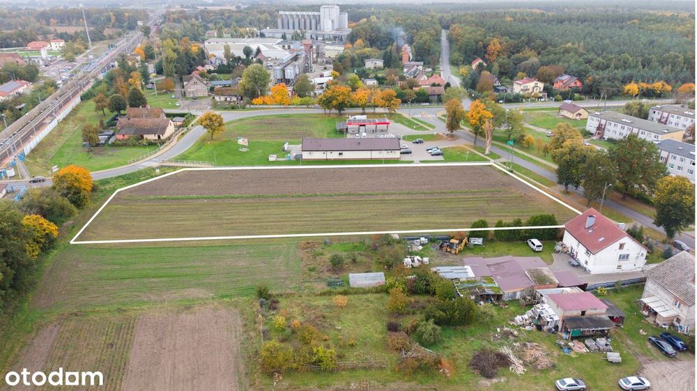 Działka 7322 m² Skokowa, gm. Prusice pod usługi, handel, gastronomię - Widok 3