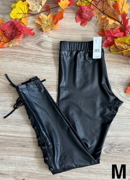 Calzedonia m/38 nowe (z metką) legginsy z imitacji skóry, wygodne
