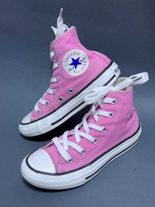Кеди рожеві конверси 29 розмір (18,5 см устілька) Converse All Star високі дівчинці. Стан відмінний