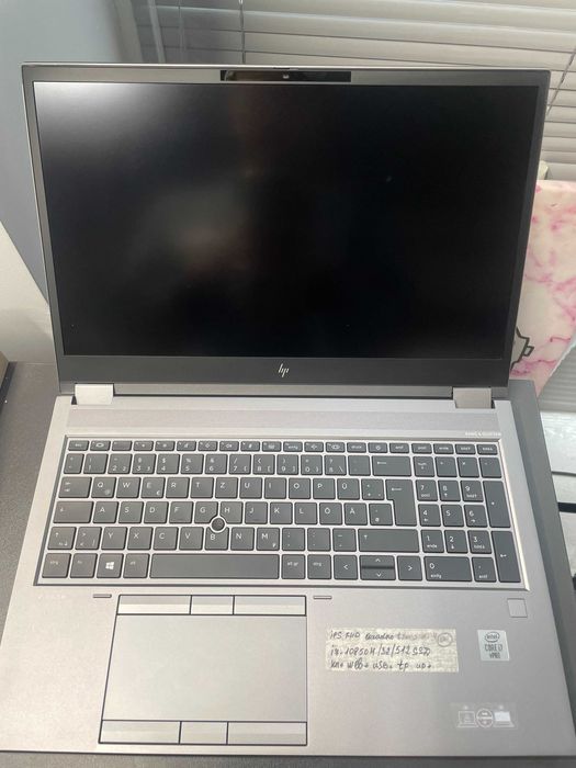 HP ZBook Fury 15 G7 (i7-10850H\32Gb-DDR4\512Gb-SSD\Quadro T2000(4Gb)