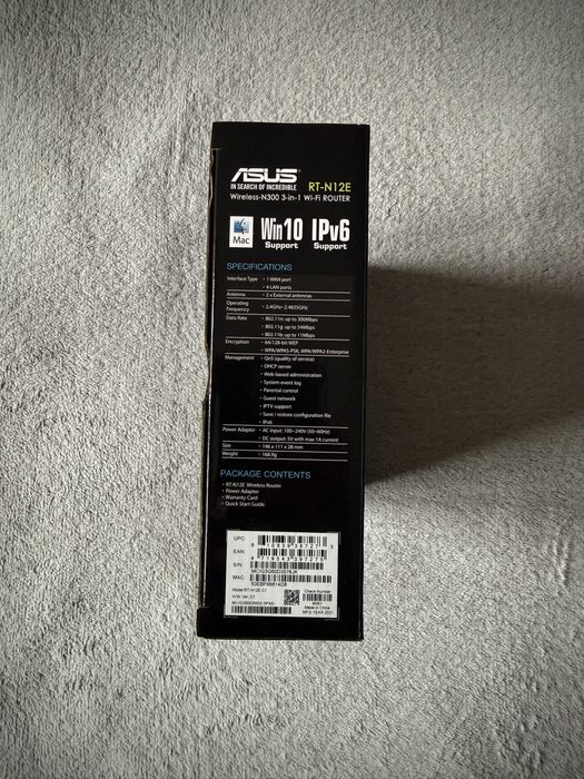 Роутер Asus RT-N12E Wireless-N300 3-in-1 Wi-Fi ROUTER