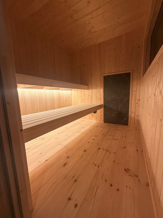 Sauna ogrodowa / zewnętrzna / kostka