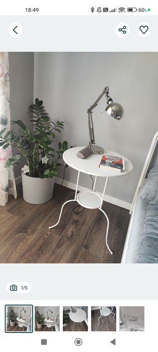 IKEA stolik metalowy lindved