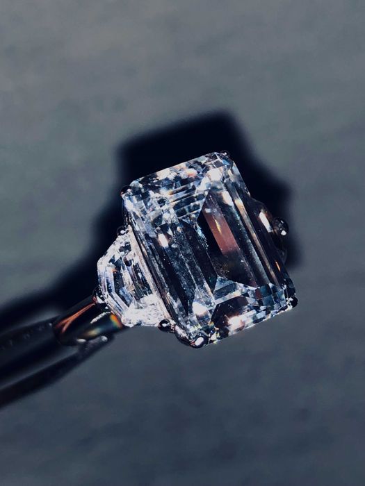 Каблучка срібло тайланд high carbon diamante