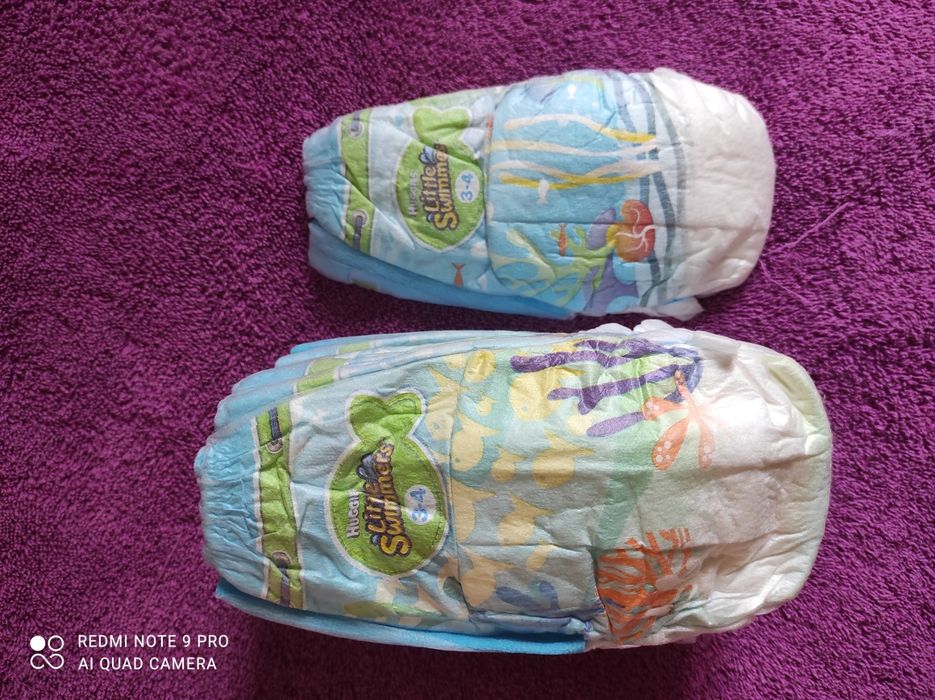 Підгузки дитячі для басейну 3-4, 7-15 кг