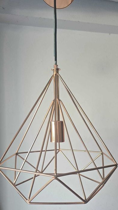 Candeeiro de teto suspenso INSPIRE BYRON COBRE