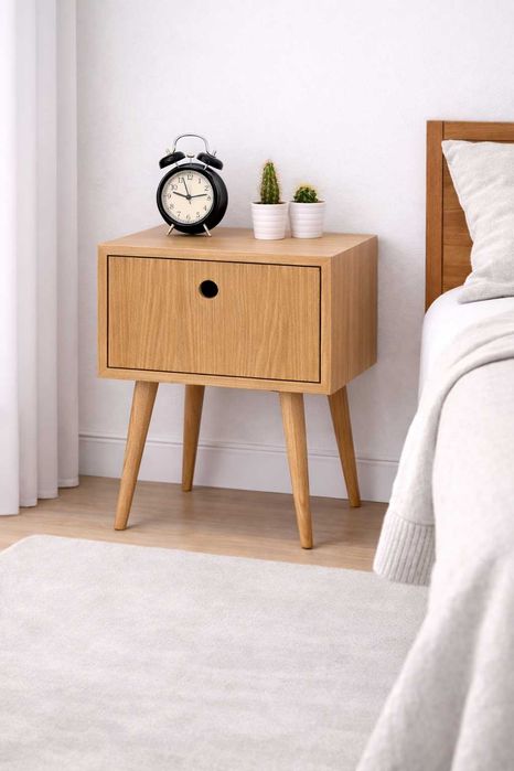 Par de Mesas de Cabeceira retro vintage estilo nordico