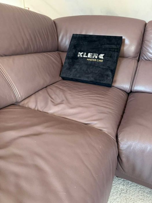 KLER - narożnik skóra, super stan, kolor