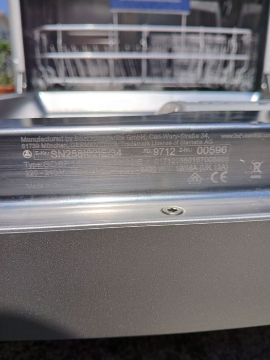 Maquina lavar loiça siemens  SN258I02IE/34