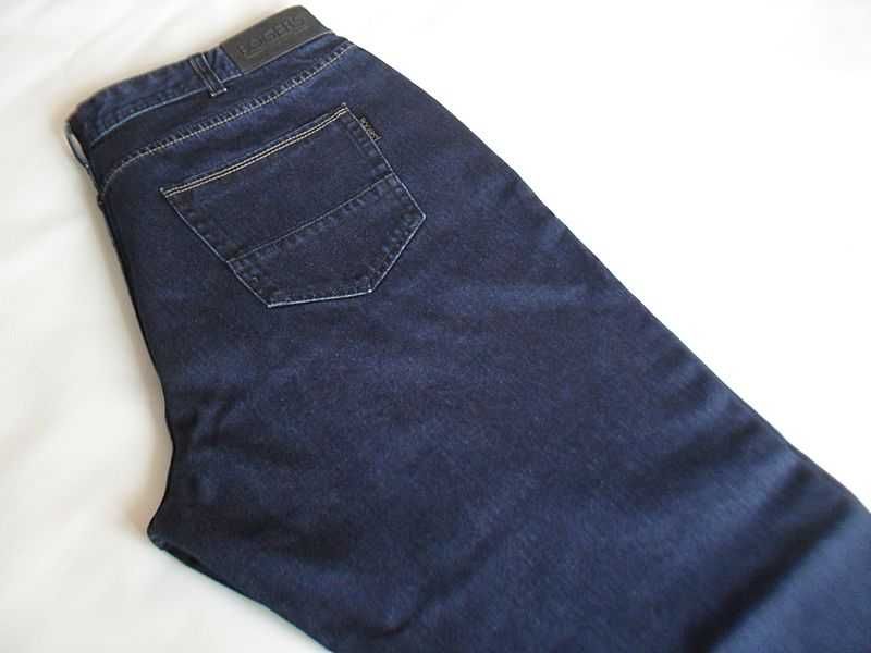 SPODNIE JEANS - BAWEŁNA 100% - 94/32 - granatowe -Polska Marka- NOwe 2