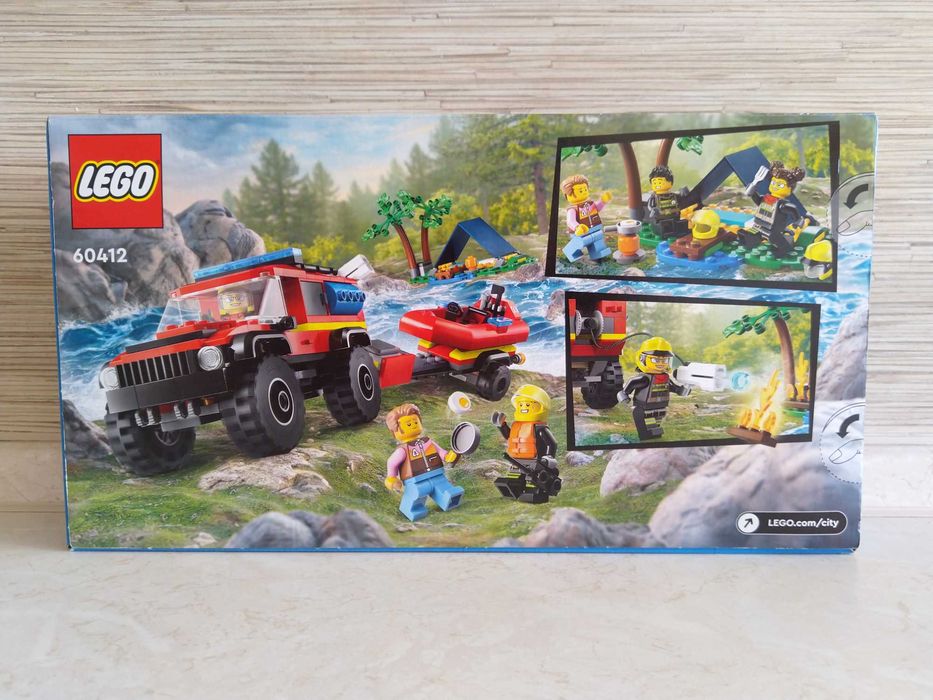 HIT Lego City terenowy wóz strażacki SUV z łodzią ratunkową 60412 KURIER