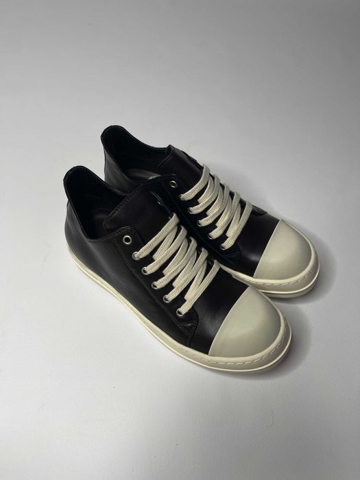 Rick Owens DRKSHDW Ramones jumbo lace laces кеди шкіряні кросівки кеды
