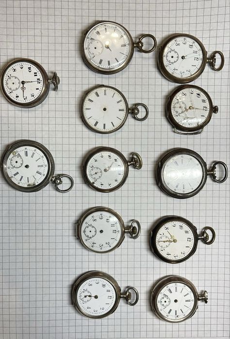 Серебряные карманные часы 800 пробы, винтаж,