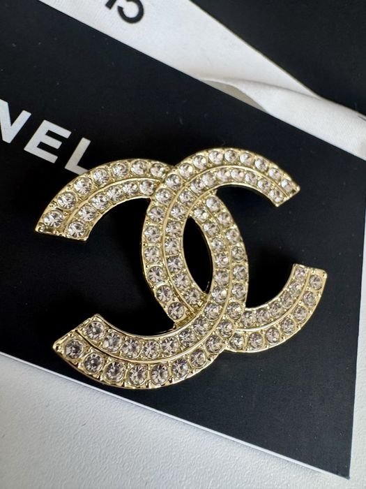 Broszka premium 4,5x3,5 cm cyrkonie