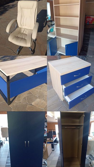 Нові офісні меблі, письмовий стіл, шафа