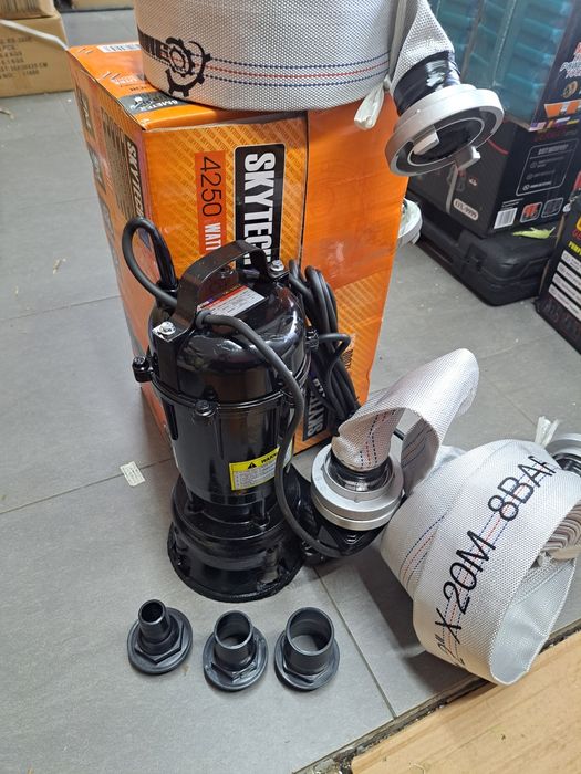 Pompa do Szamba brudnej wody studni 4250w Niemiecka żeliwna termik