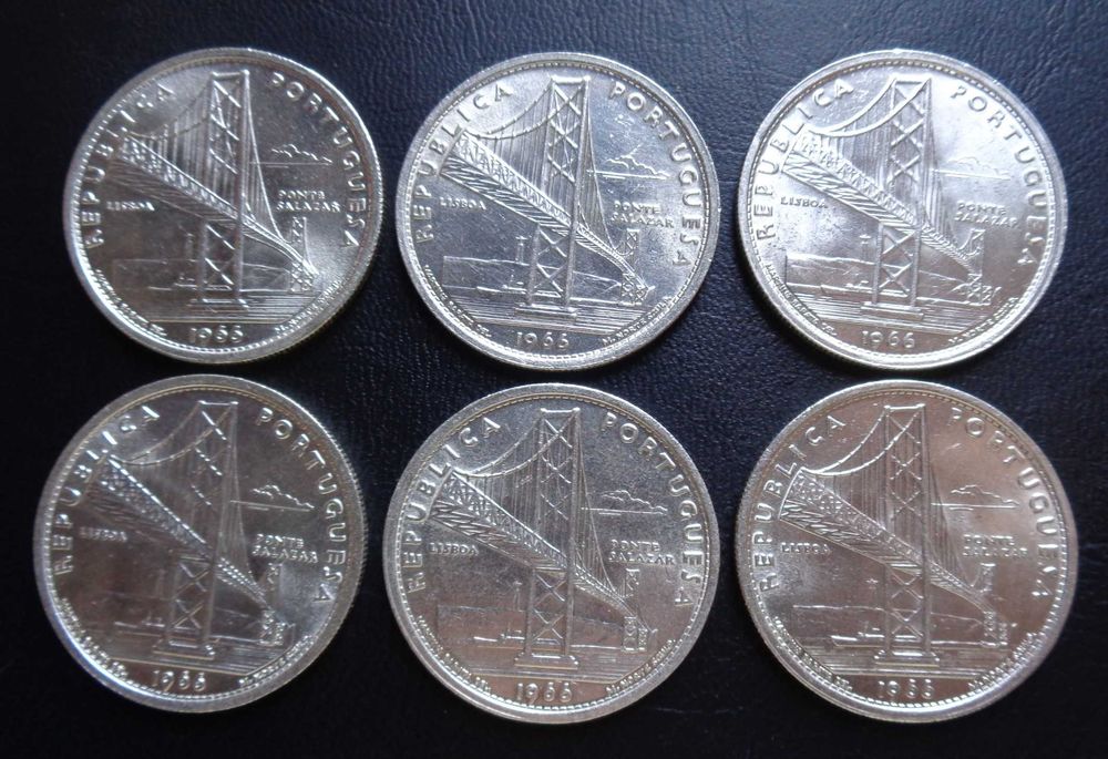 Moedas 20 Escudos Prata 1966