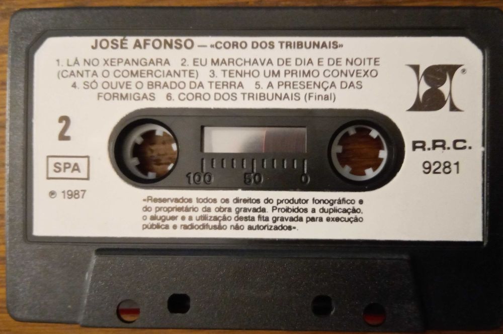 José Afonso	- - - - -		Coro dos Tribunais	- - - - -	K7