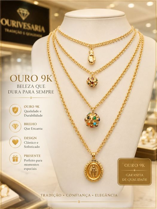 Fios ouro 9k 435€