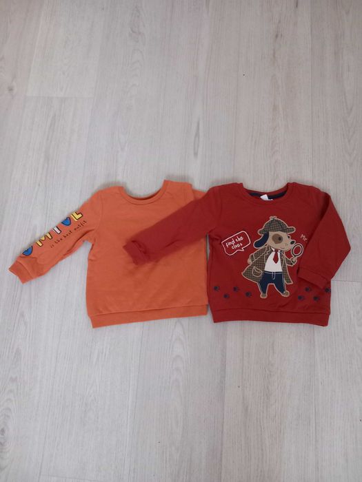 Dwie bluzy chłopięce w rozmiarze 86