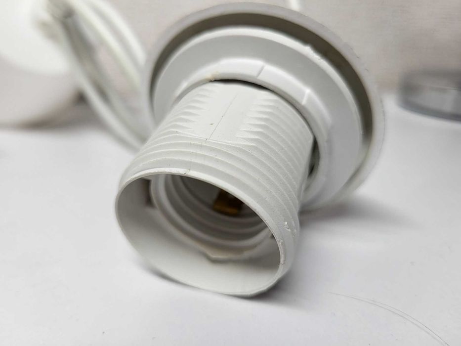 Светильник подвесной лофт E27 220В белый с LED-лампой 10W, провод 1м‼️