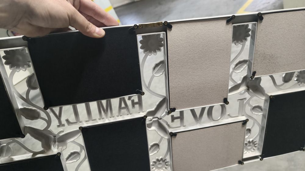 Quadro passpartout para várias fotos