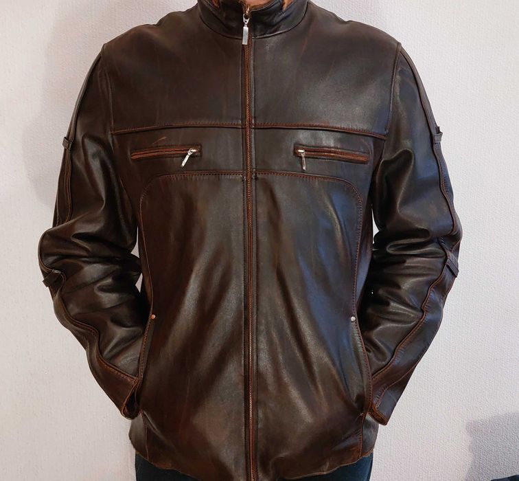 кожаная куртка зимняя мужская