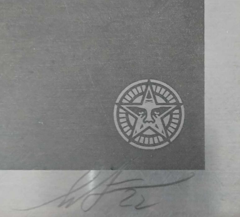 OBEY – Serigrafia em Metal "Fragile Cargo" (Prova de Artista)