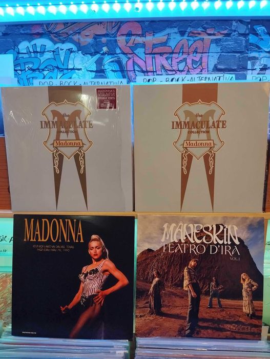 Vinil - M. Jackson, Madonna, Maneskin, Spice G.,Moroon 5, F. Hardy