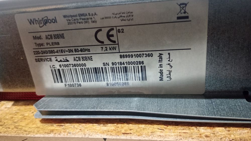 Płyta indukcyja Whirlpool 3 fazowa sprawna