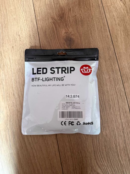 Adresowalna taśma LED BTF-LIGHTING RGB WS2815 12V 5m - Outlet