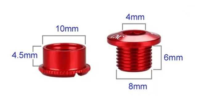 ZTTO 5 parafusos 7075 t6 para prato da pedaleira