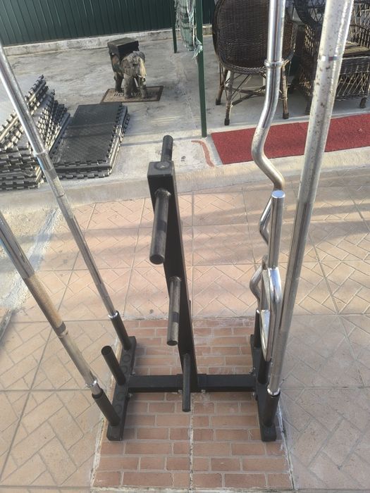 Barras musculação 28mm (direitas + W + tríceps)
