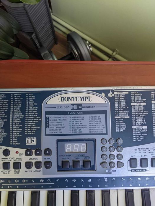 Синтезатор клавішний  Bontempi PM 683 Hi Generation Piano