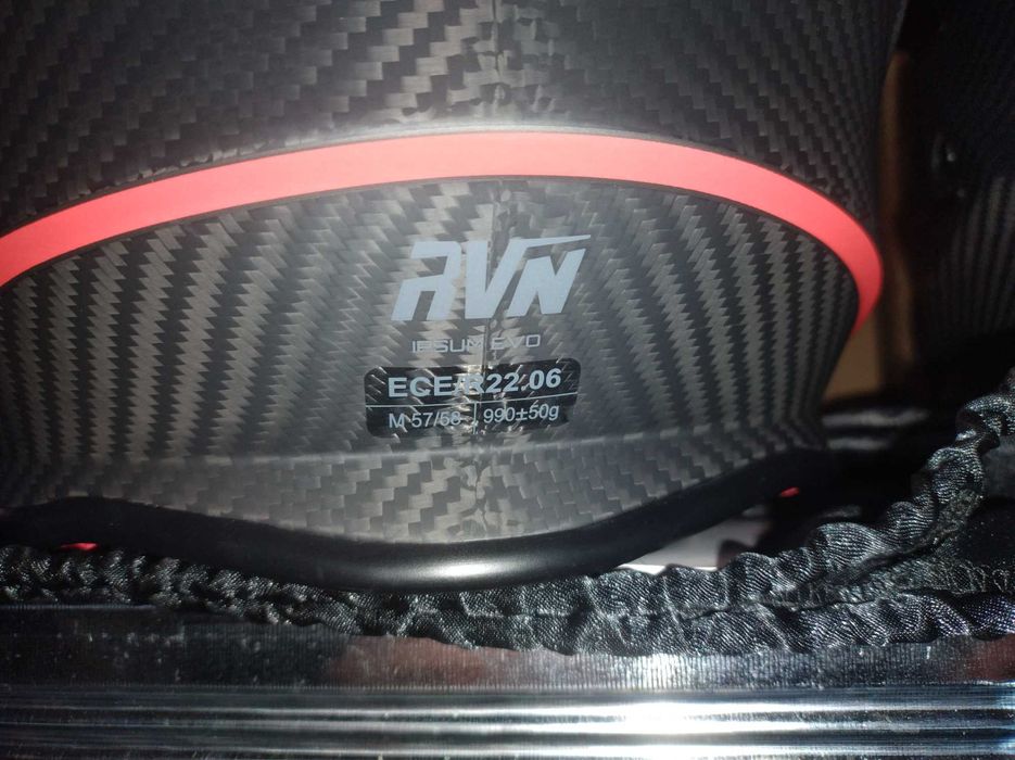 Kask Cross Enduro Raven Ipsum Evo Carbon Matowy Węgiel