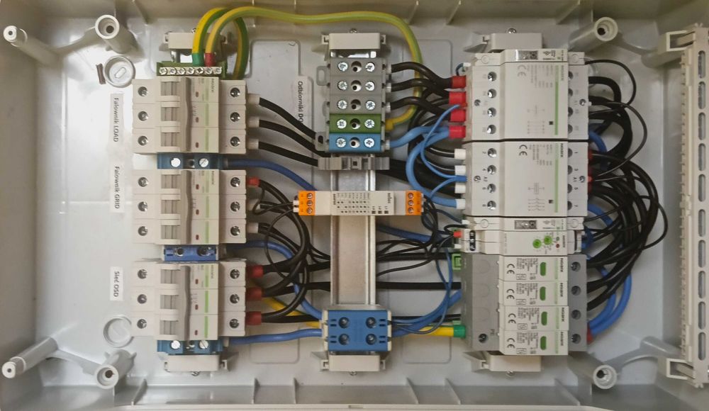 SWITCHBOX dla falowników trójfazowych  BACKUP, awaryjne zasilanie.