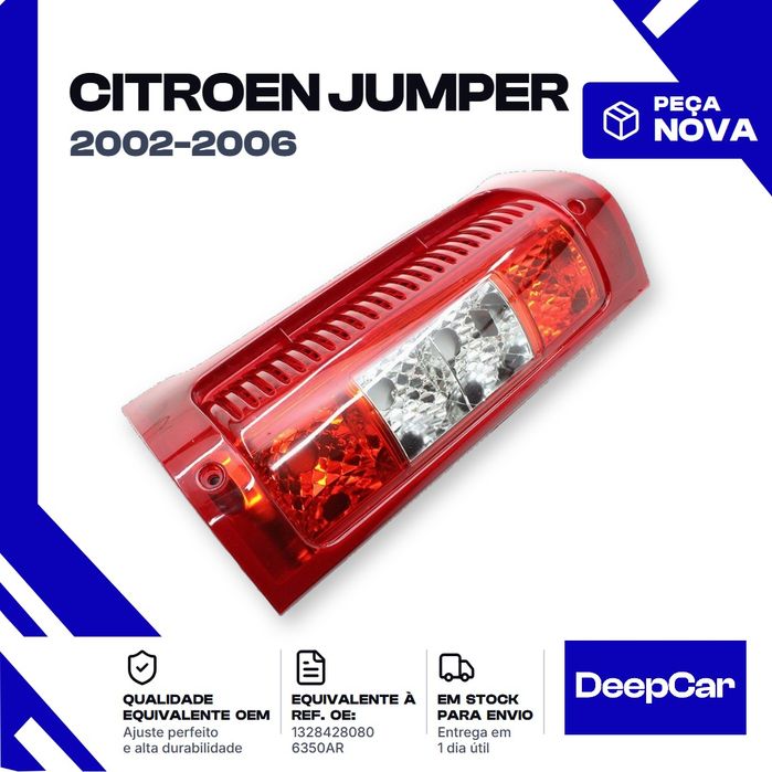 Farolim traseiro Citroen Jumper 1328428080 Esquerdo (2002-2006) Peça Nova