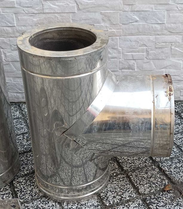 Tubo Inox duplo diam 150mm – 200mm-evacuação fumos