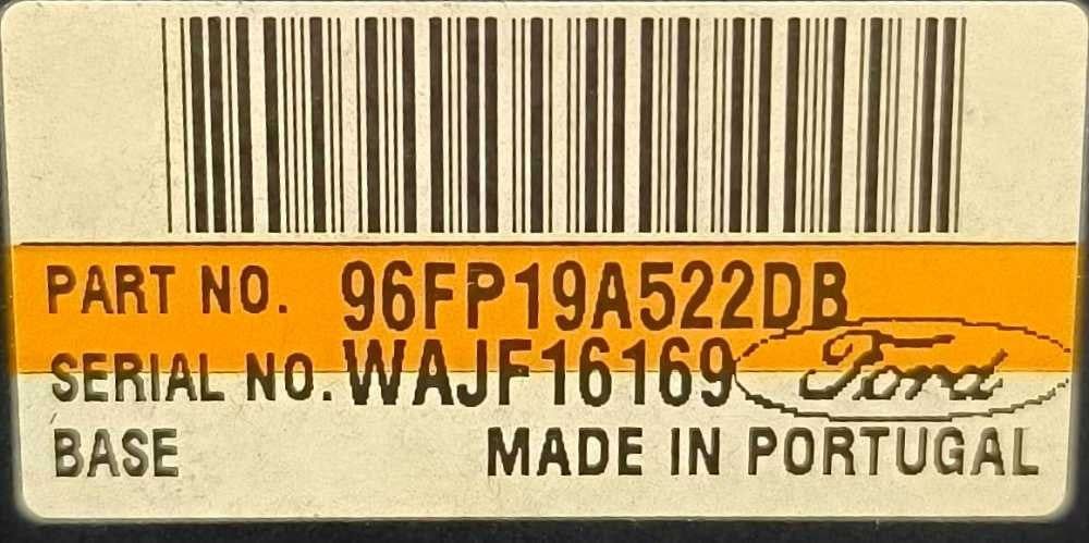 Comando Chauffage / Sofagem 96FP19A522DB - FORD FIESTA IV