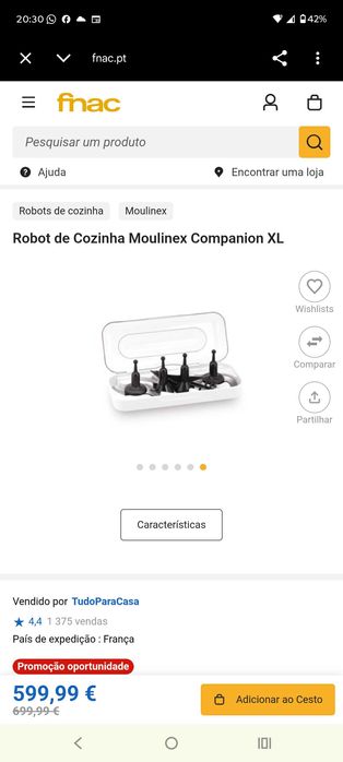 Vendo robot cozinha companion XL