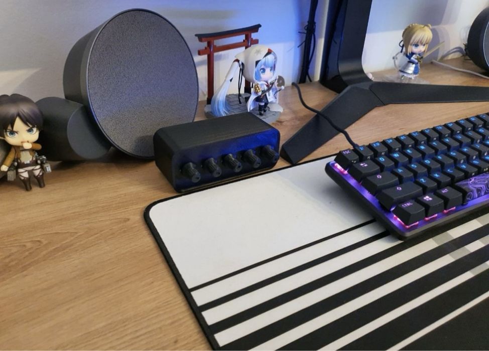 Mikser głośności komputera stream deck