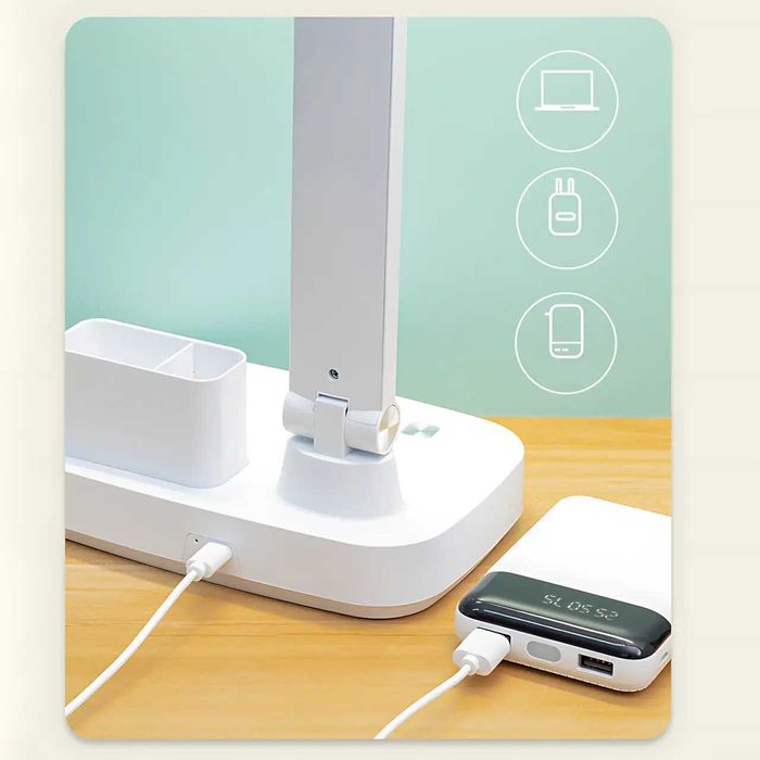 Лампа-трансформер со съемным аккумулятором 18650, поворотом 180°