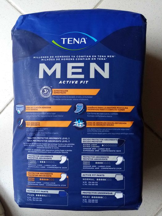 Pensos adulto MEN L 3 com 16 unidades