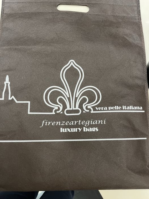 Mala a tiracolo em couro camel Firenze Artegiani