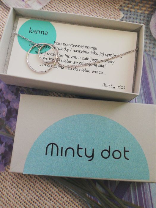 Bransoletka minty dot karma twist