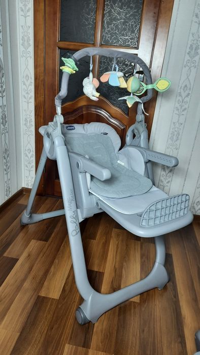 ‼️в НОВОМУ СТАНІ Chicco Polly Magic Relax столик дитячий для годування